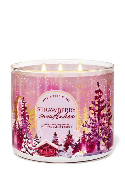 strawberry snowflakes