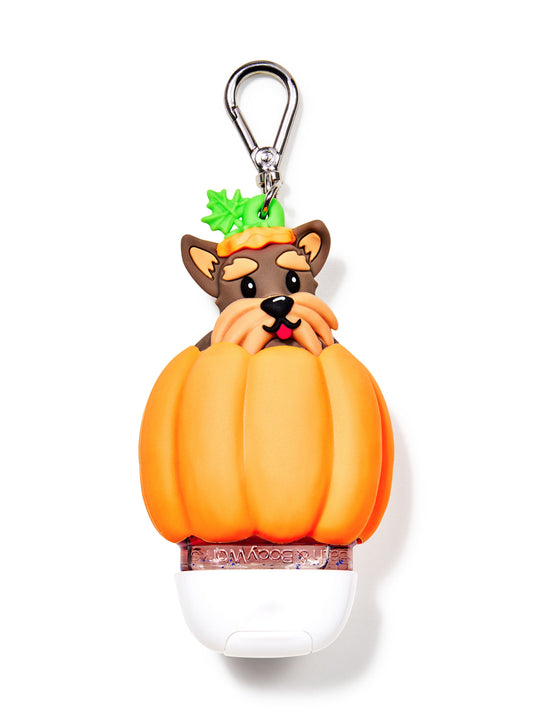 Porta gel perro/perrito calabaza otoño