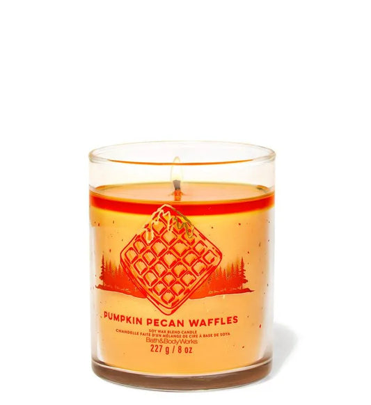 Pumpkin pecan waffles