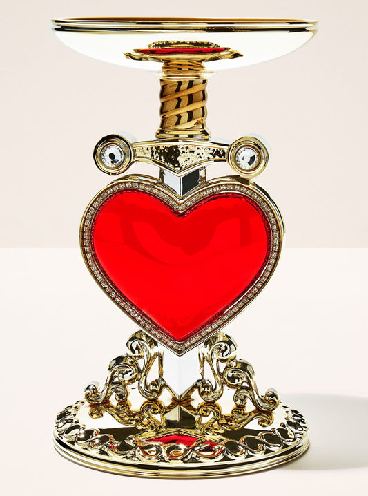 porta vela de corazón de la Reina Malvada