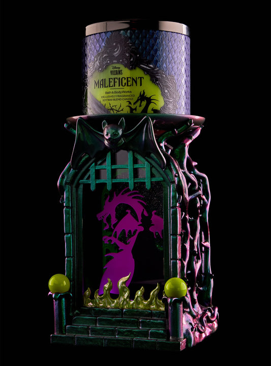 porta vela de caja de sombras de Malefica