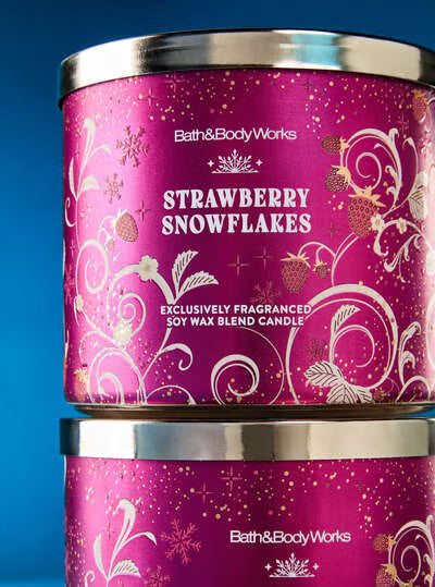 Strawberry Snowflakes