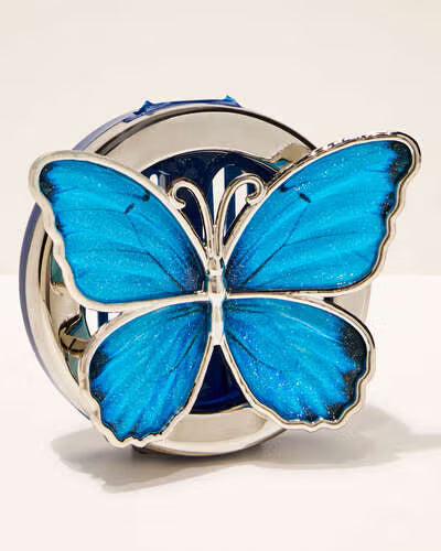 porta aroma de carro mariposa azul