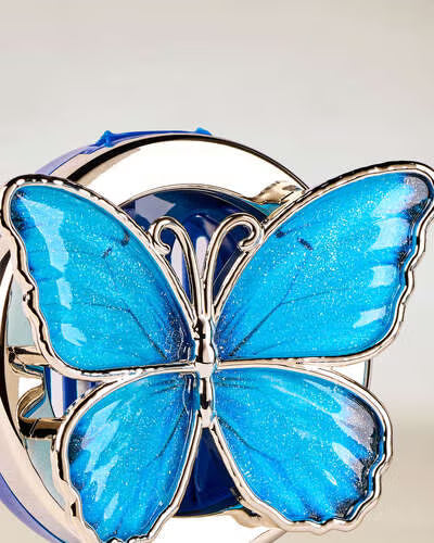 porta aroma de carro mariposa azul