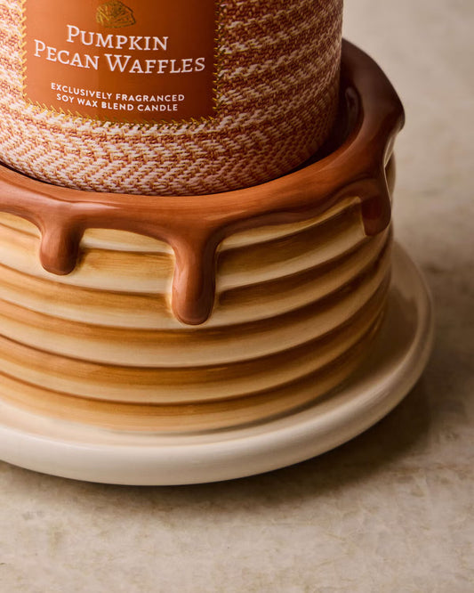 Porta vela pancakes/ hot cakes
