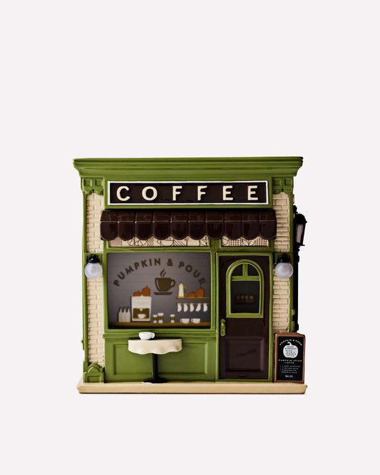 Porta vela pedestal cafetería/libreria