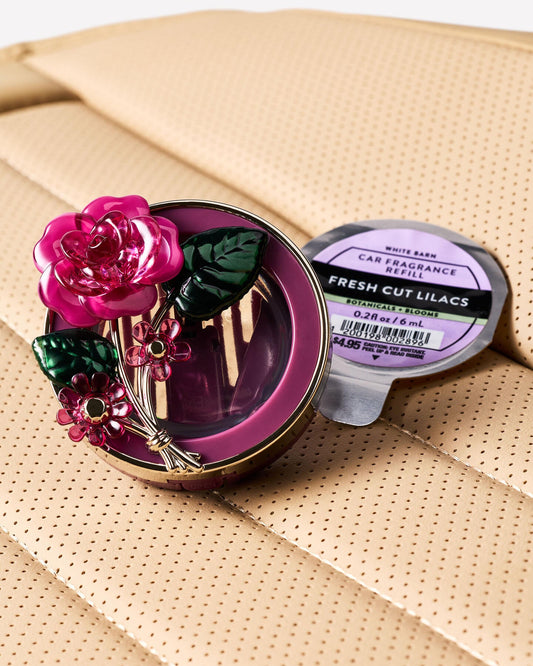 porta aroma para carro flores
