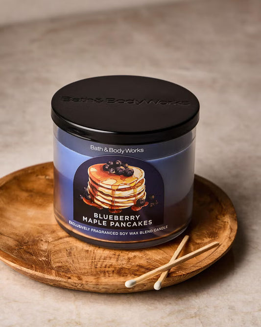 Blueberry maple pancakes
