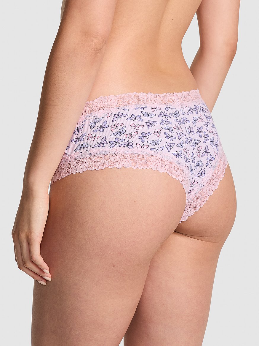 Panti cheeky con ribete de encaje Wink