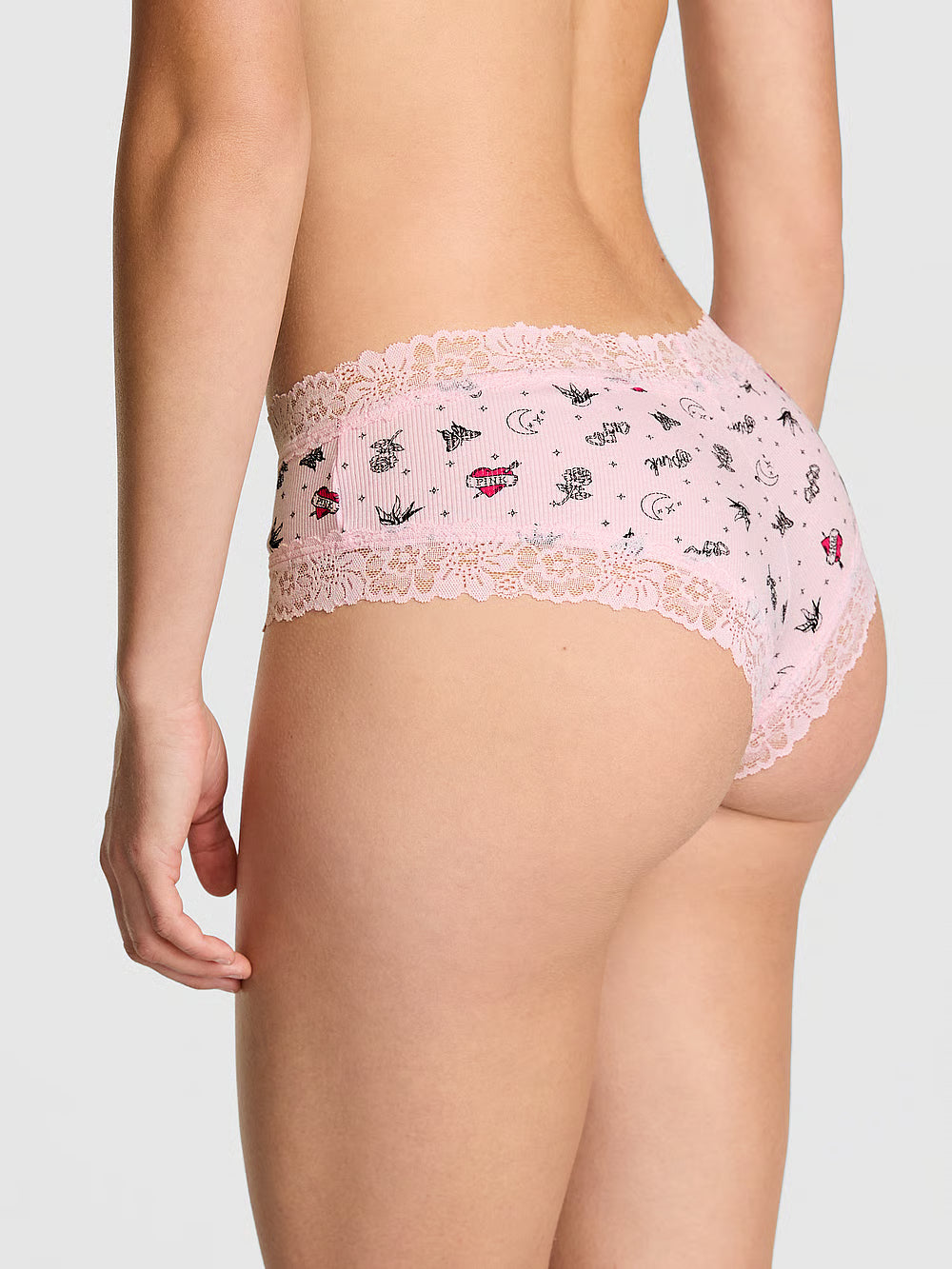 Panti cheeky con ribete de encaje Wink