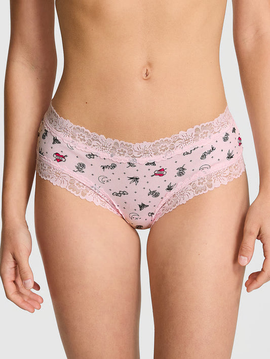 Panti cheeky con ribete de encaje Wink