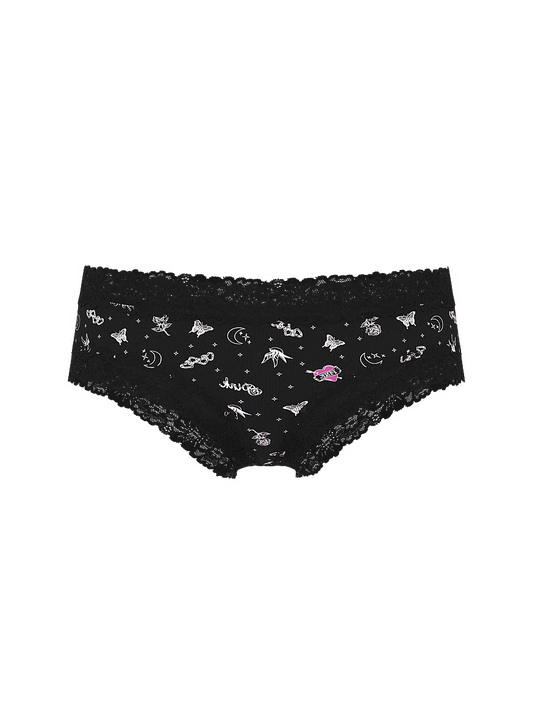 Panti cheeky con ribete de encaje Wink