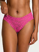Panti cheeky de encaje con parte posterior a tiras