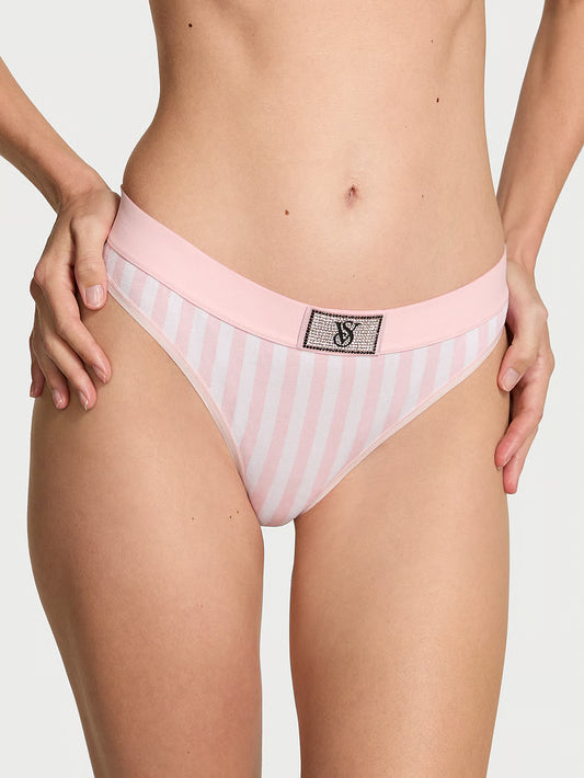 Panti colaless de algodón con parche brillante y logo