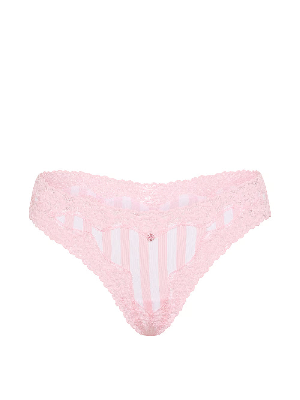 Panti colaless de algodón con cintura de encaje
