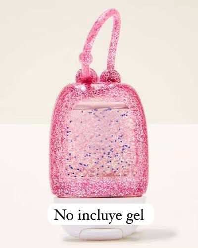 porta gel sencillo rosa gold