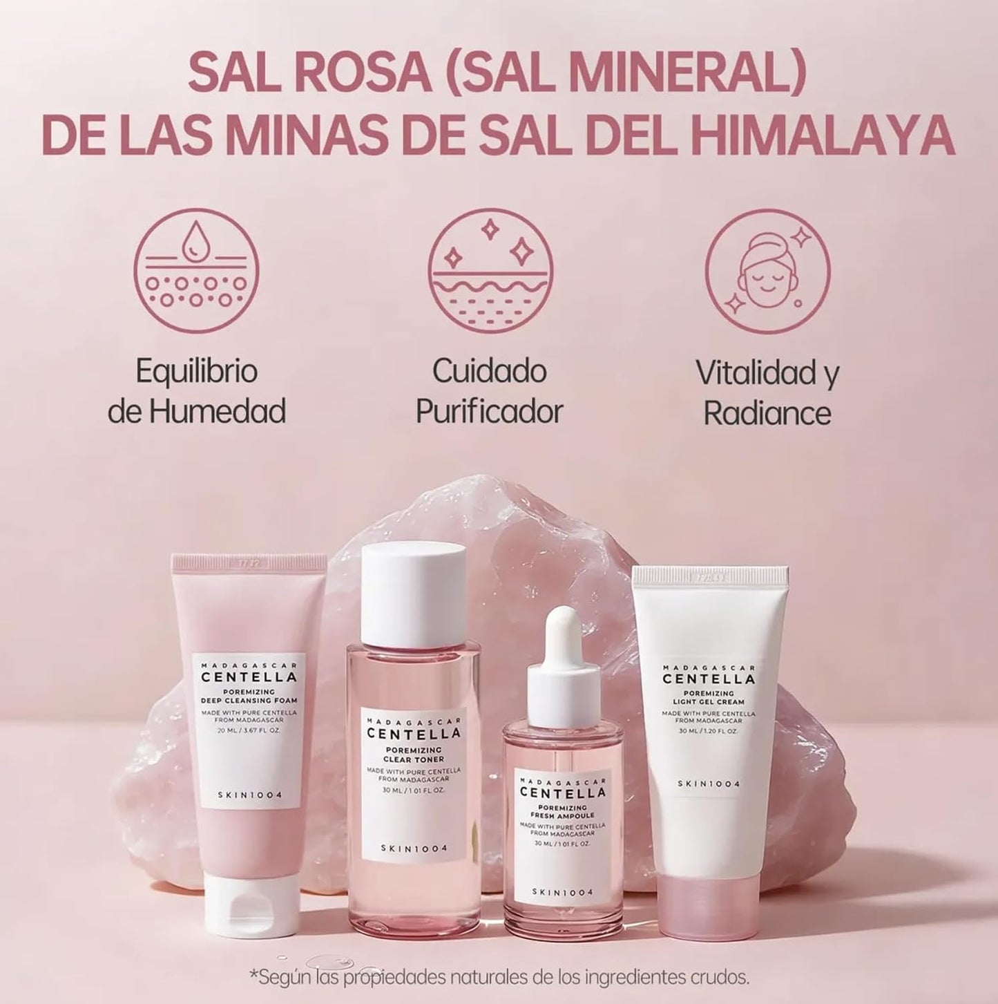 SKIN1004- Kit de viaje para poros con centella de Madagascar