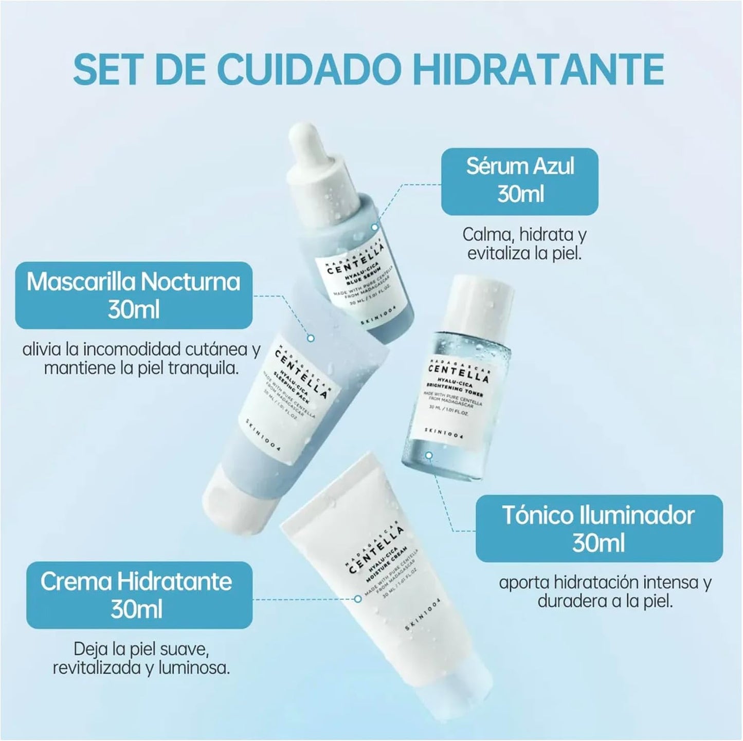 SKIN1004- Kit de viaje Madagascar Centella Hyalu-Cica