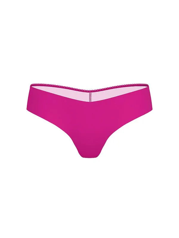 Panty Tanga No-Show con Espalda de Mesh y Logo