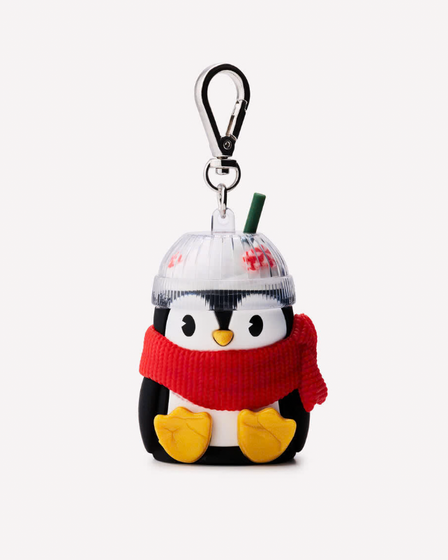 porta gel Pingüino con bufanda