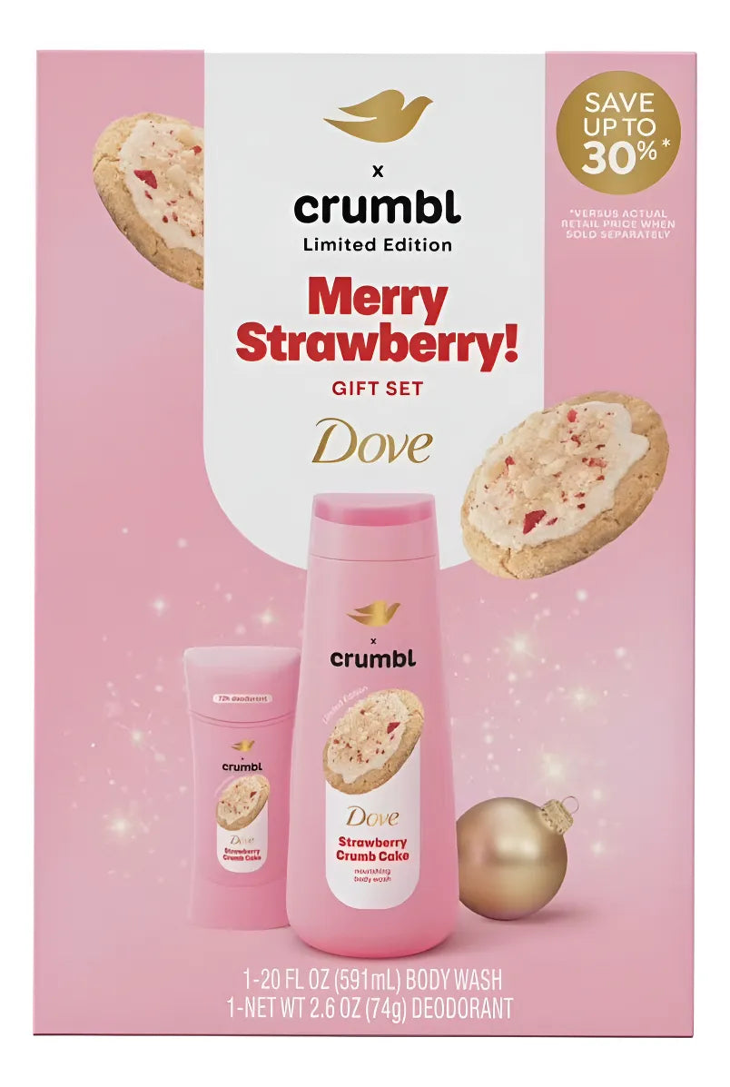 strawberry crumbl cake
