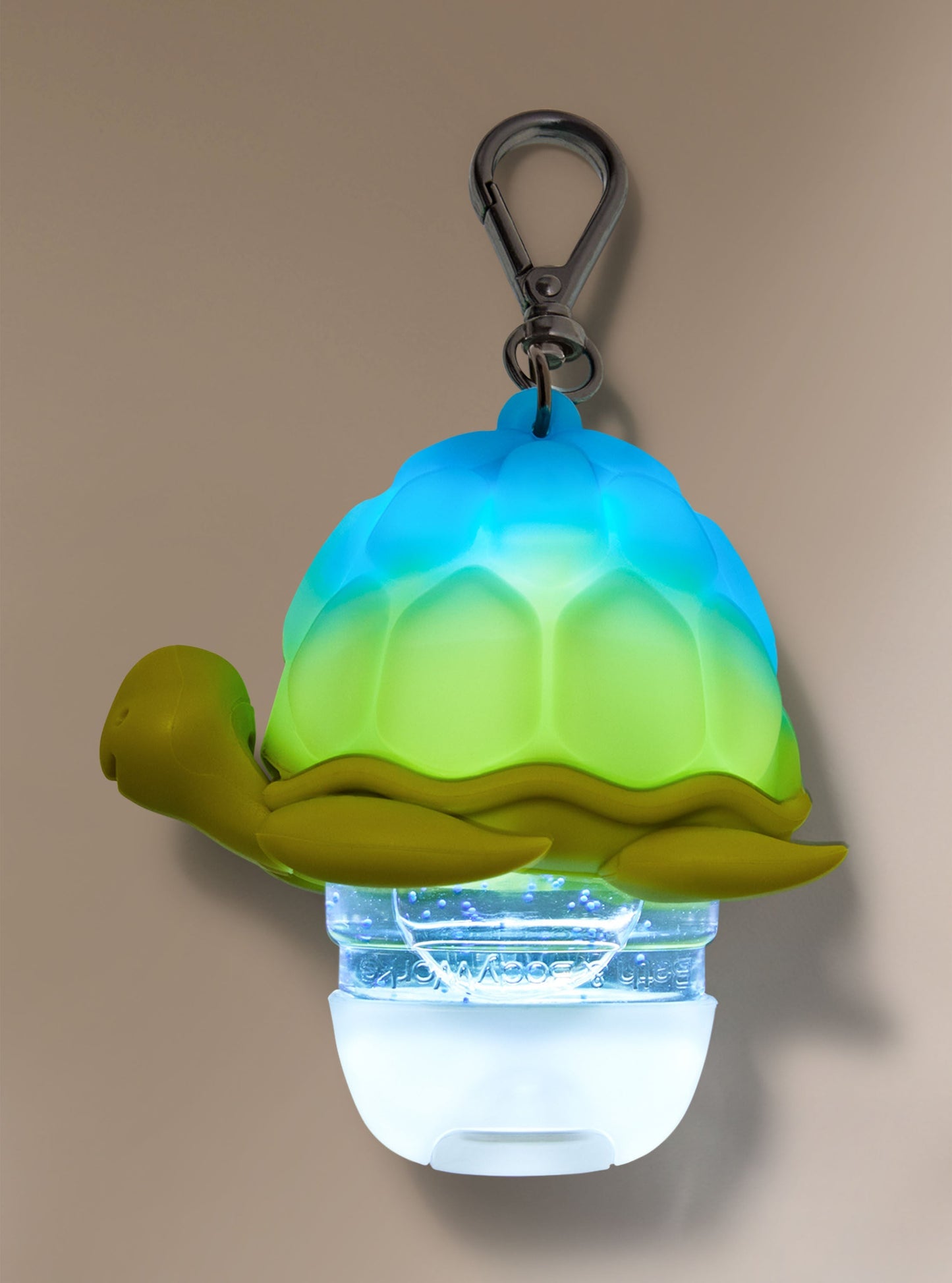 porta gel  tortuga iluminada