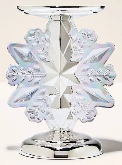 Porta vela pedestal copo de nieve