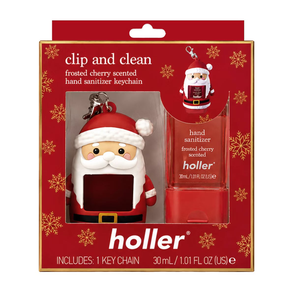 set de porta gel con gel navidad