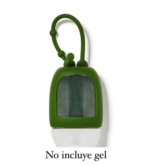 porta gel sencillo verde