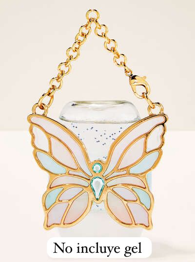 Porta gel mariposa de vitral/ mariposa