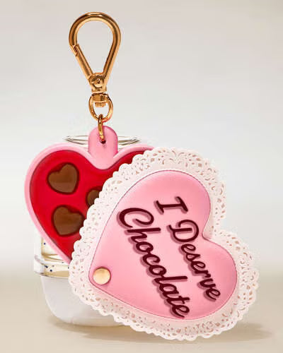 porta gel caja de chocolates en forma de corazon