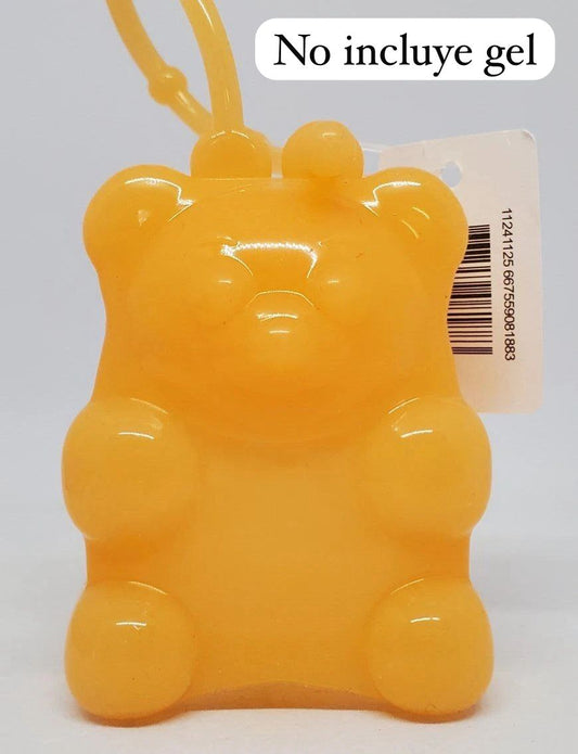 porta gel  osito de Goma Naranja