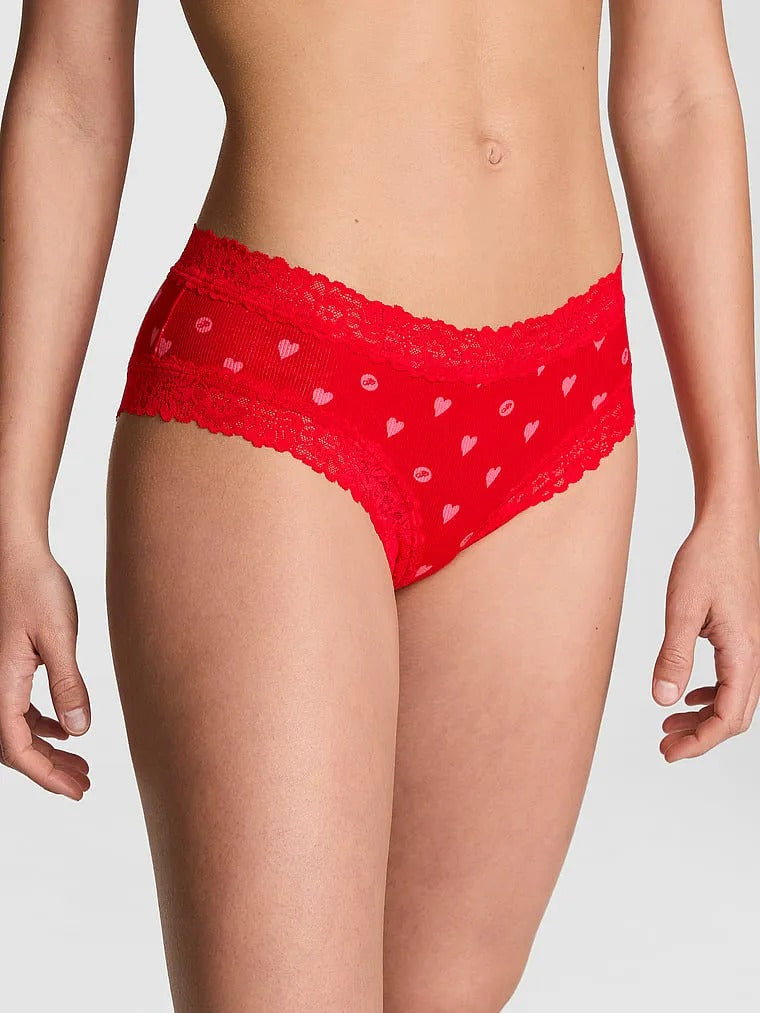 Panty Cheeky con Ribete de Encaje Wink