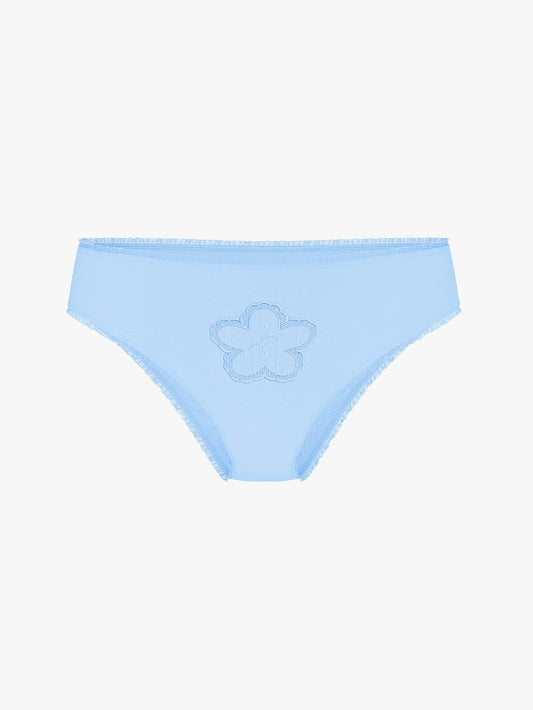 Panti cheeky de algodón con parche de margaritas
