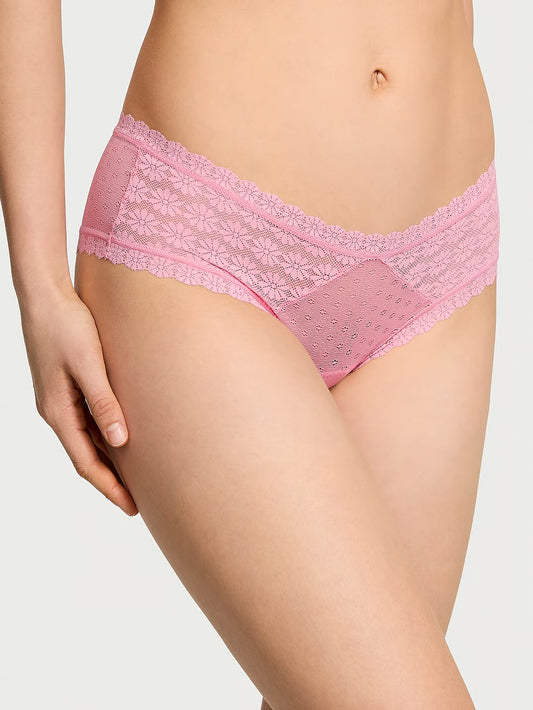 Panti cheeky de encaje con margaritas