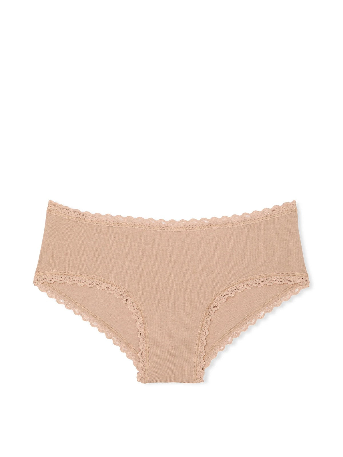 Panti cheeky de algodón con cintura de encaje