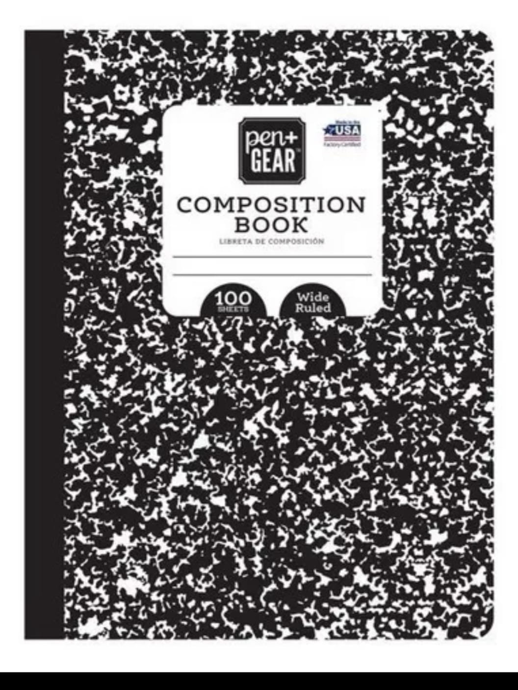 libreta tipo universitaria Pen+Gear composition book