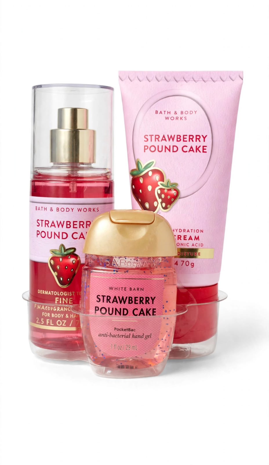Strawberry pound cake
