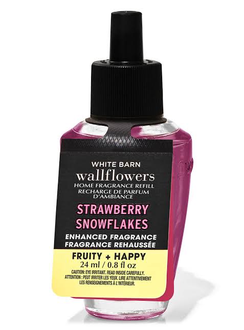 Strawberry snowflakes