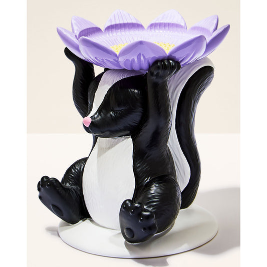 Porta vela zorrillo con flor