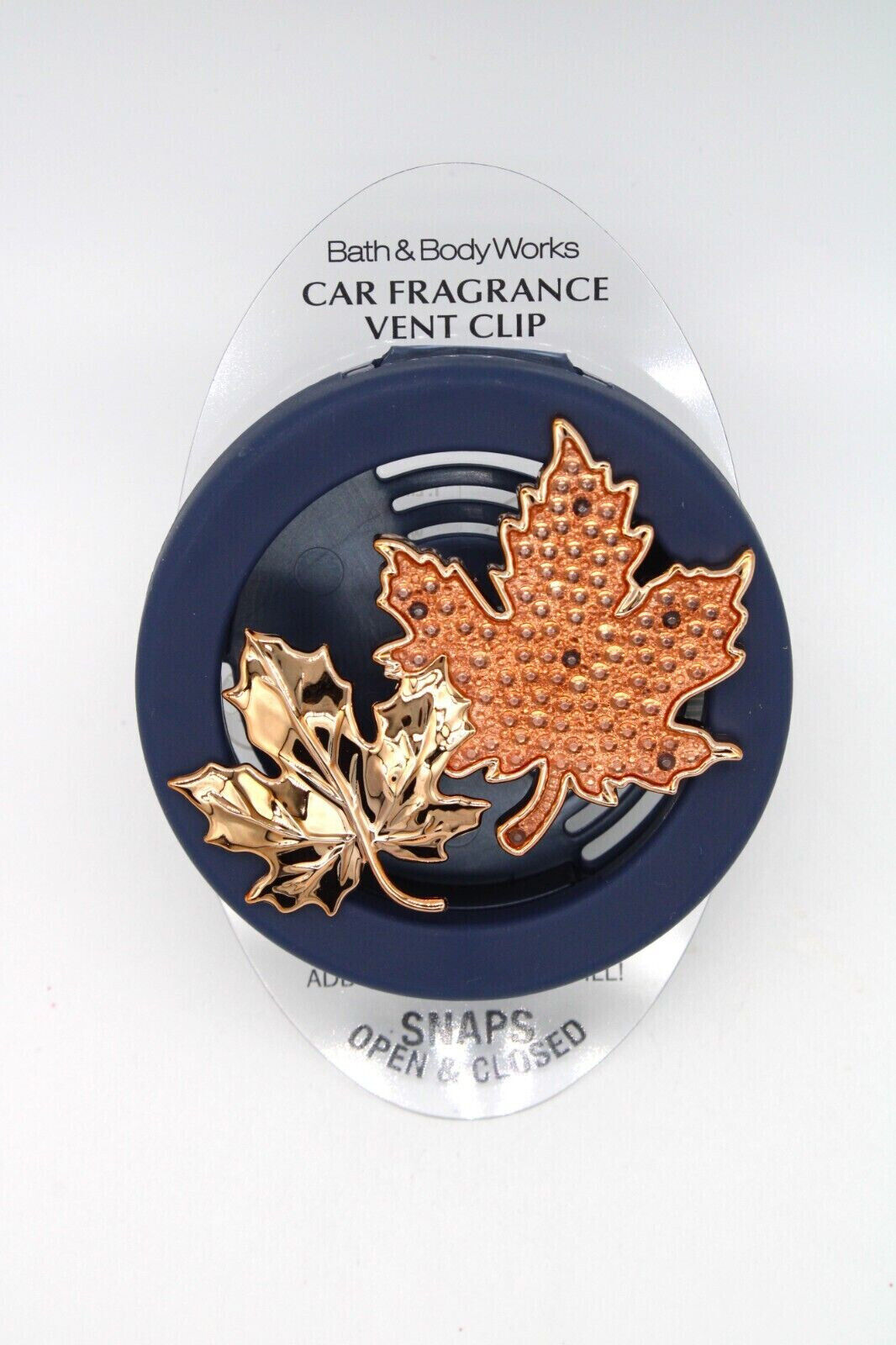 porta aroma de carro hojas doradas