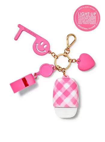 Porta gel multiherramienta iluminado rosa