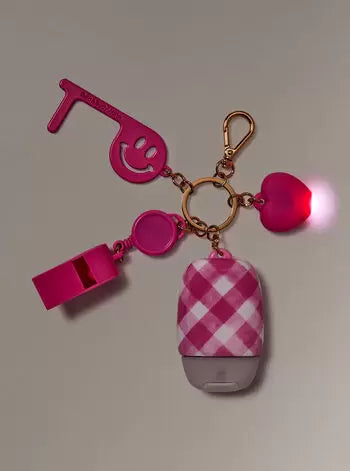 Porta gel multiherramienta iluminado rosa