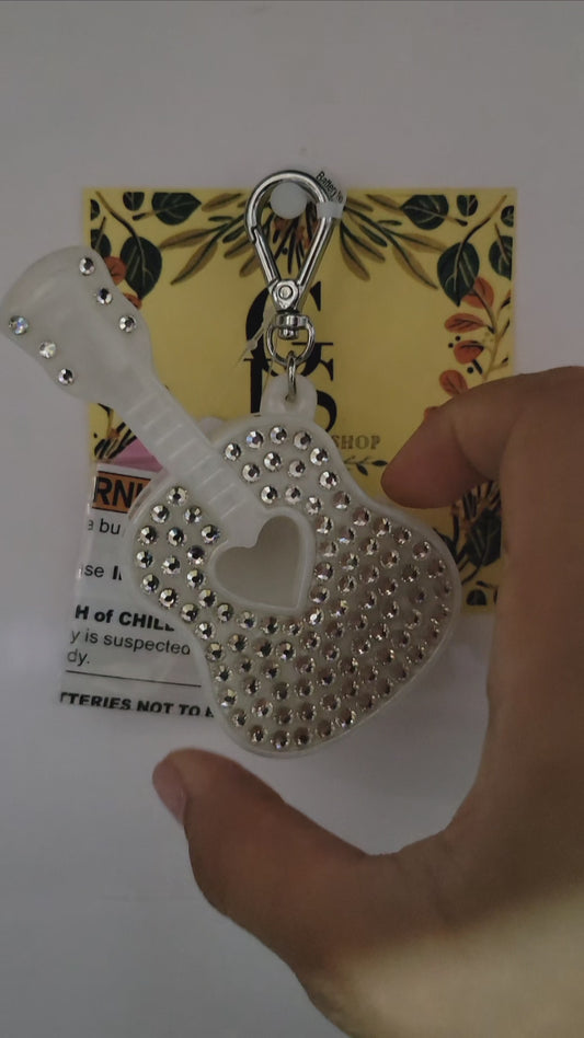 Portagel guitarra con pedrería