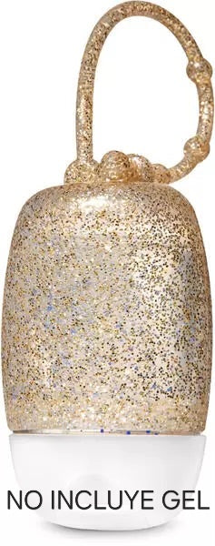 porta gel sencillo dorado