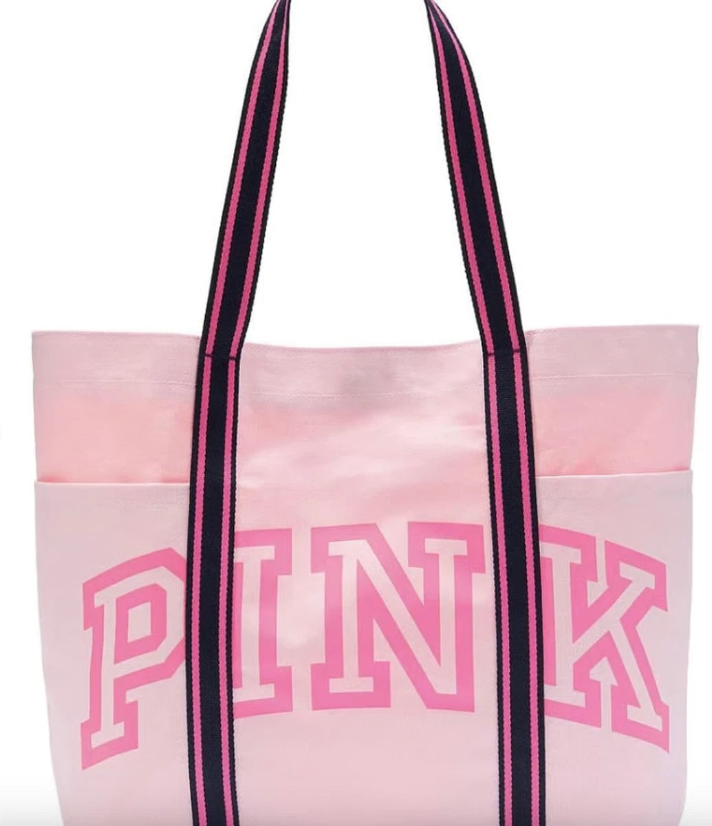 pink tote para playa