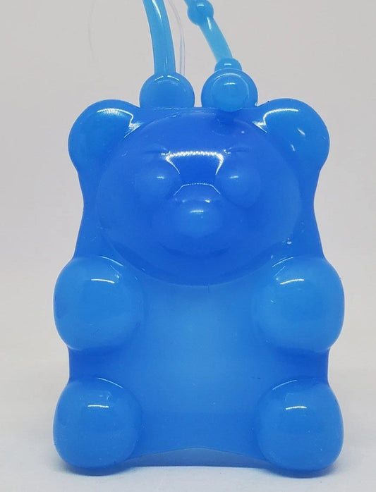 porta gel  osito de Goma azul