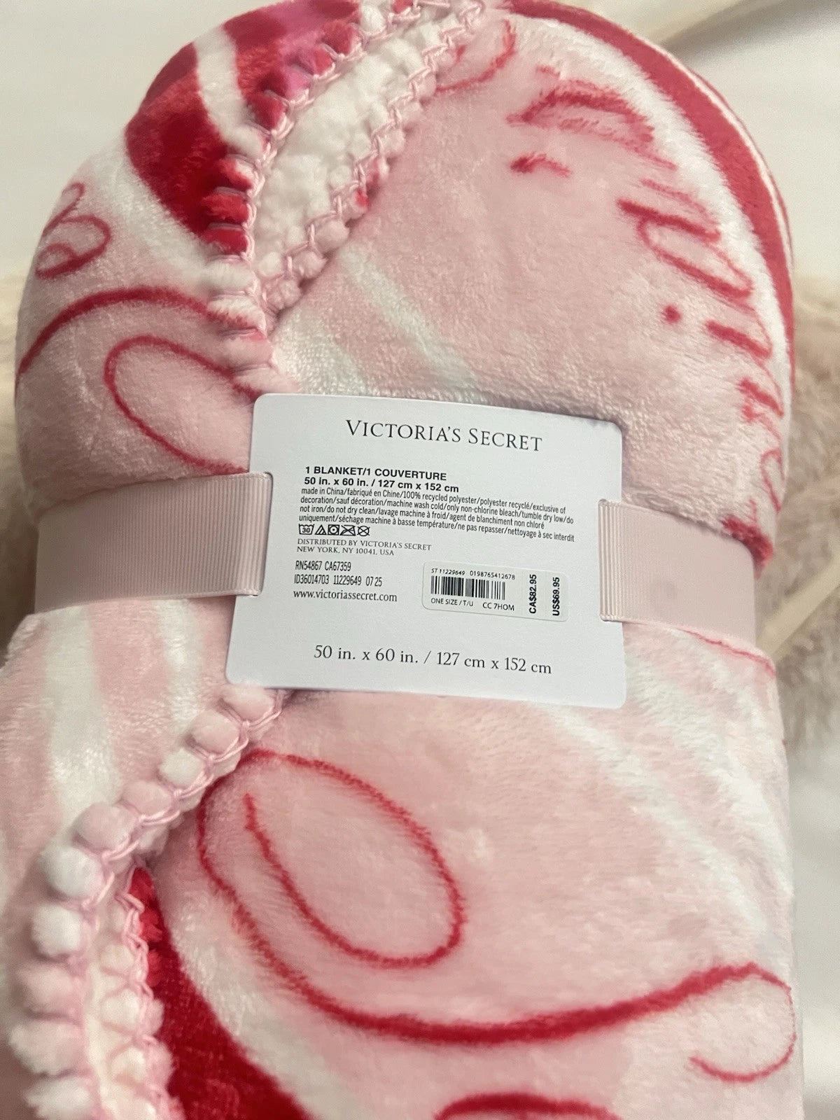 Cobija afelpada logo Victoria Secret